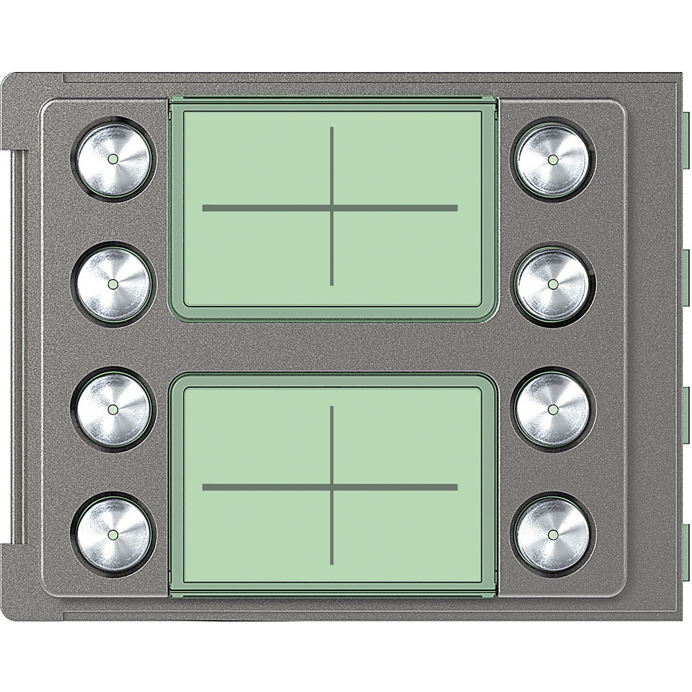 Frontale elettrico 8 pulsanti doppia fila montaggio incasso impianti elettrici Robur