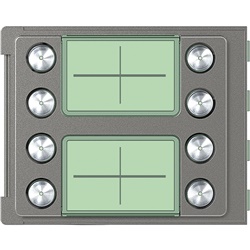 Frontale elettrico 8 pulsanti doppia fila montaggio incasso impianti elettrici Robur