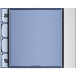 Frontale targa Allmetal modulare compatto per montaggio a incasso impianti elettrici professionali