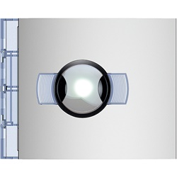 Telecamera grandangolare incasso Allmetal per installazioni elettriche integrate ambienti interni