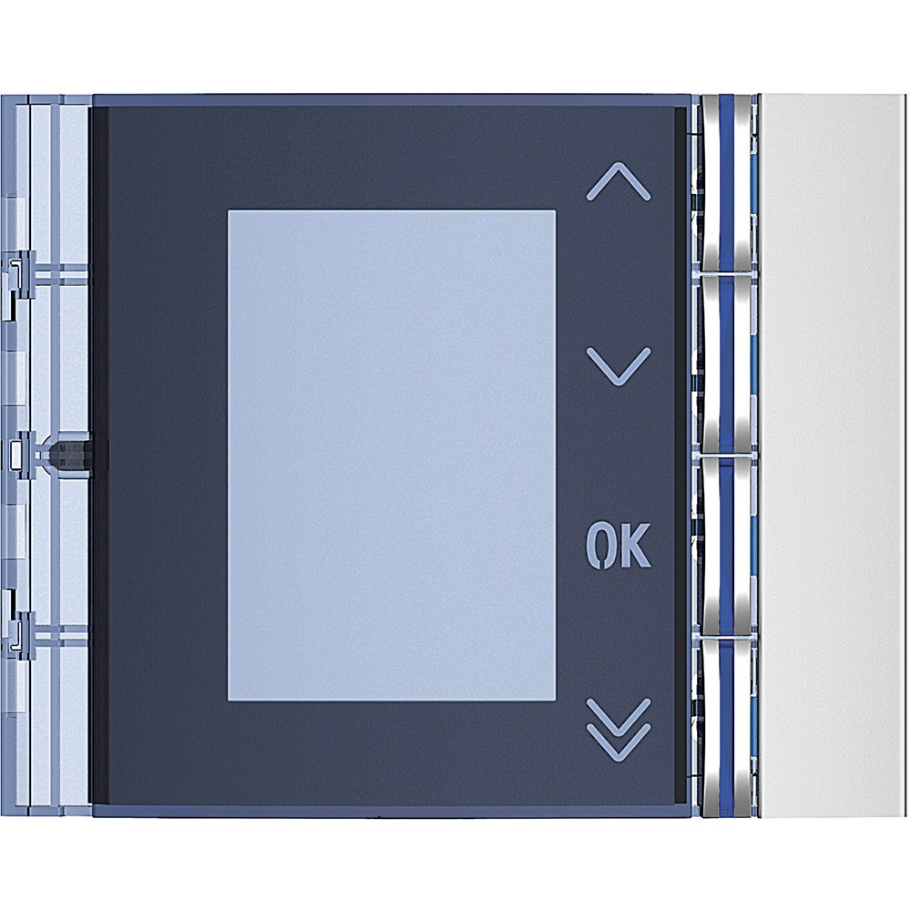 Frontale display metallo robusto incasso controllo impianti elettrici compatto modulare