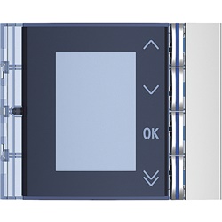 Frontale display metallo robusto incasso controllo impianti elettrici compatto modulare