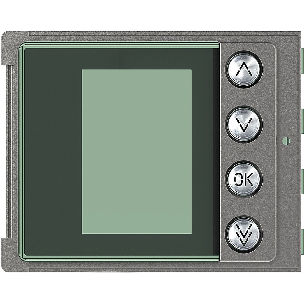 Frontale display compatto Robur montaggio a incasso per applicazioni elettriche professionali