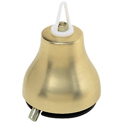 Campana elettrica 24Vac diametro 120mm bronzo con staffa fissaggio parete per segnalazione sonora impianti elettrici