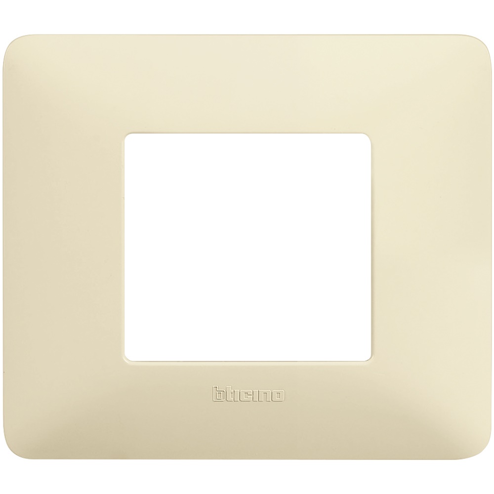 Placca da incasso Matix 2 moduli avorio tecnopolimero per impianti elettrici interni