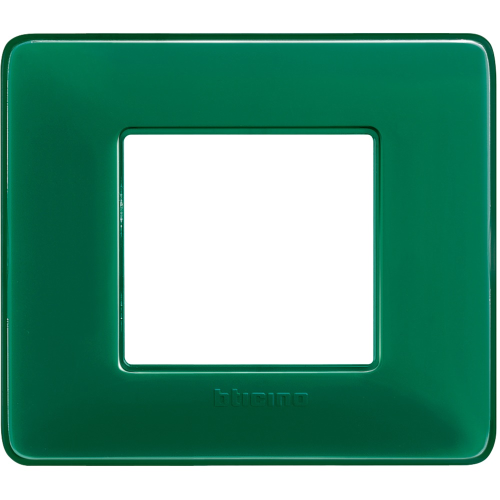 Placca da incasso 2 moduli smeraldo tecnopolimero per impianti elettrici resistenza e design moderno
