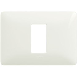Placca modulo 503 singola bianco tecnopolimero per impianti elettrici incasso