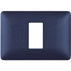 Placca modulo 503 1 posto blu mercurio tecnopolimero per impianti elettrici incasso