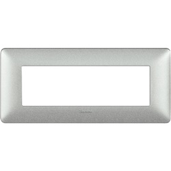 Placca incasso Matix 6 moduli bianco calce tecnopolimero per installazioni elettriche interne