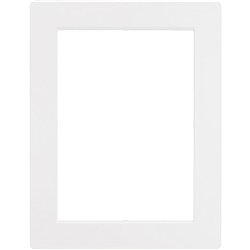 Placca incasso Matix 6x6x6 moduli bianco tecnopolimero per impianti elettrici domestici e professionali