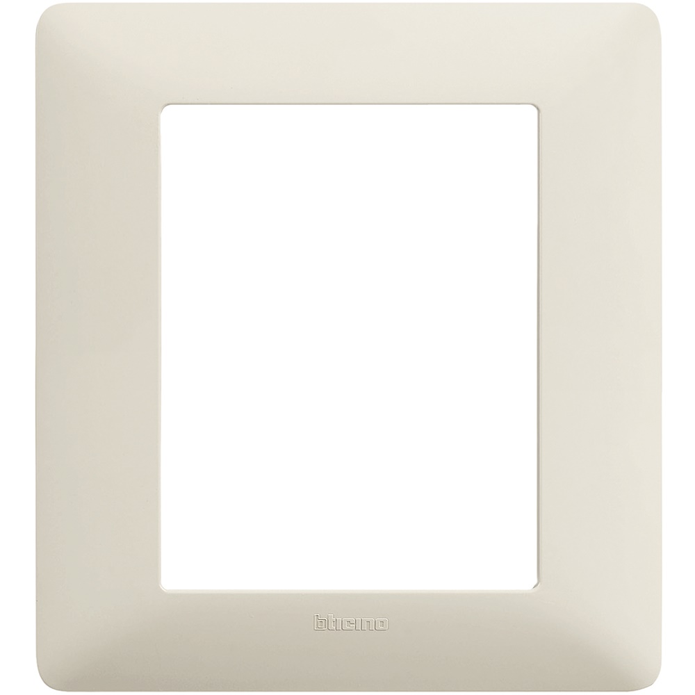 Placca incasso 3+3 moduli tecnopolimero colore cenere per impianti elettrici