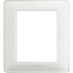 Placca incasso BTicino Matix 3+3 moduli colore ghiaccio tecnopolimero elegante