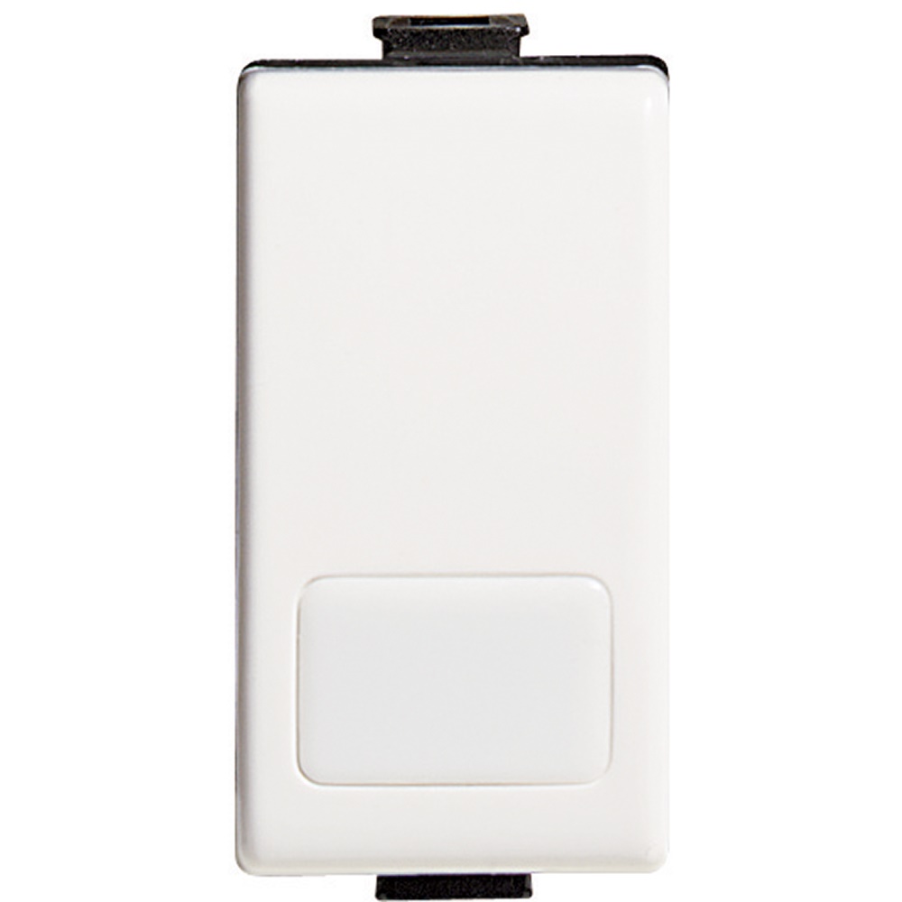 Deviatore unipolare 1P 16A illuminabile bianco per impianti elettrici domestici e industriali