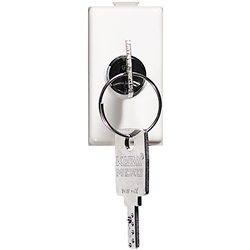 Deviatore unipolare Matix 16A 1P chiave estraibile uguale uso residenziale commerciale