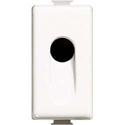 Falso polo uscita semplice diametro 9mm senza morsetti colore bianco per impianti elettrici sicurezza alta