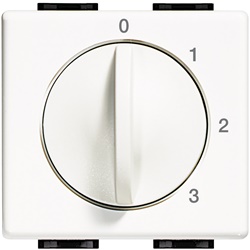 Selettore rotativo MATIX 4 posizioni 0-1-2-3 3A 230V comando condizionatori albergo bianco
