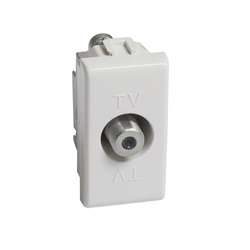Presa SAT coassiale tipo F Matix 1 modulo 75 ohm per impianti TV residenziali