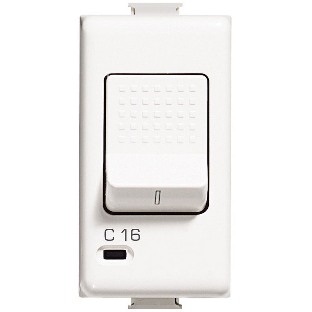 Interruttore magnetotermico bipolare 1P+N 16A 230V per impianti domestici e civili