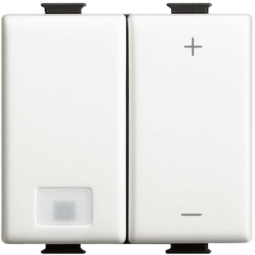 Dimmer pulsante 0-10V ballast bianco civile residenziale