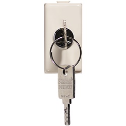 Interruttore elettrico 2P 16A con chiave estraibile sicurezza controllo circuiti elettrici