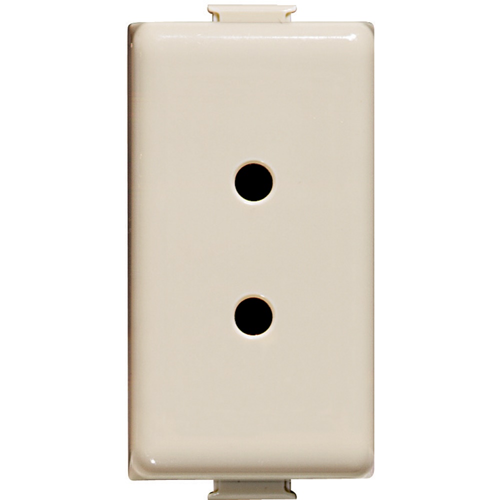 Presa elettrica bipolare Mignon 2P 13mm avorio per impianti domestici e professionali