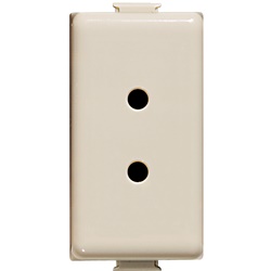 Presa elettrica bipolare Mignon 2P 13mm avorio per impianti domestici e professionali
