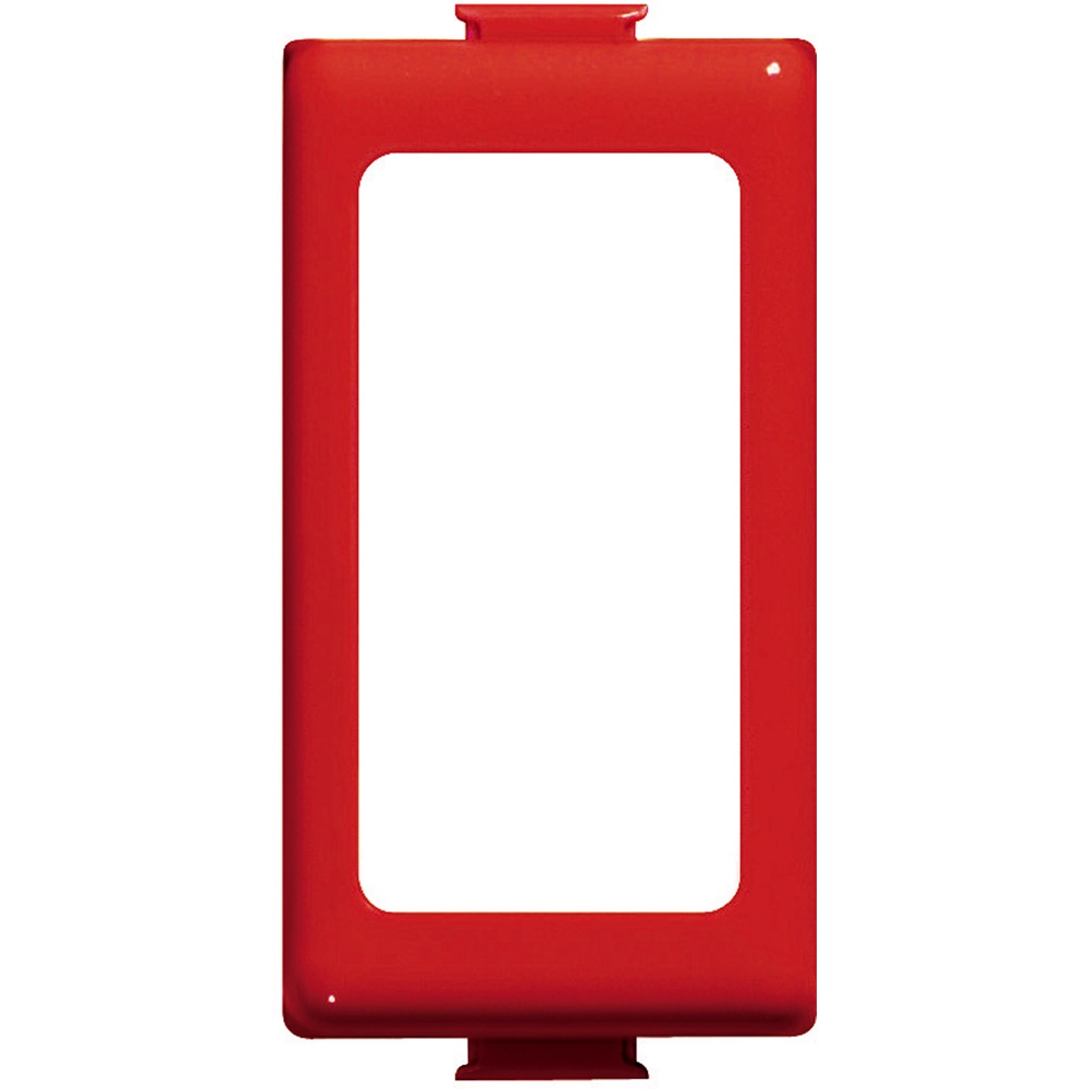 Adattatore modulo singolo rosso Magic per impianti elettrici con supporti Màtix