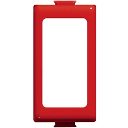 Adattatore modulo singolo rosso Magic per impianti elettrici con supporti Màtix