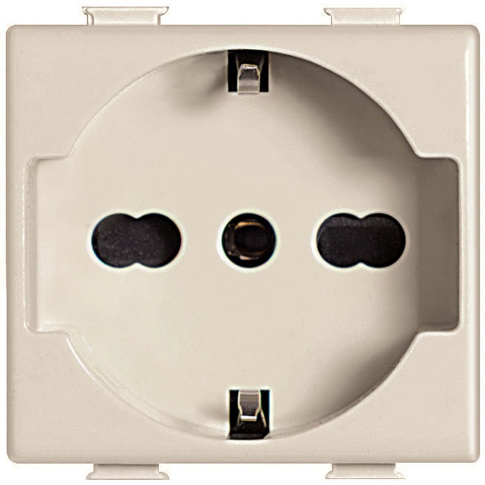 Presa elettrica Matix Magic UNEL bipasso 10/16A 250V avorio per uso residenziale e professionale