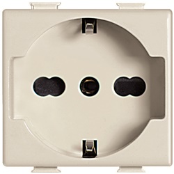 Presa elettrica Matix Magic UNEL bipasso 10/16A 250V avorio per uso residenziale e professionale