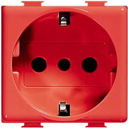 Presa elettrica Matix Magic UNEL tipo P30 R 2P+T bipasso rossa per utenze privilegiate