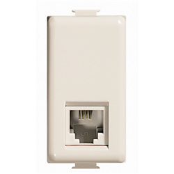 Connettore telefonico RJ11 K10 Matix Magic avorio per impianti elettrici professionali