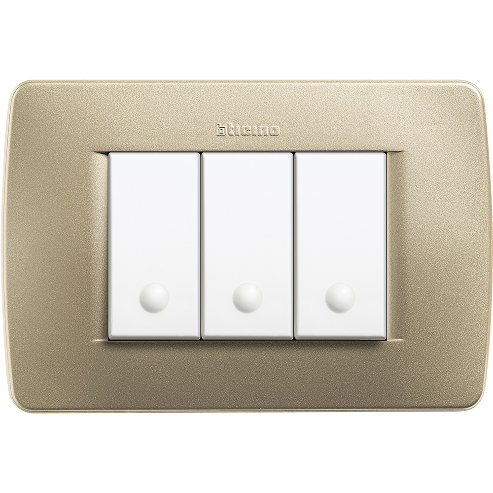 LUNA - PLACCA 3P GIALLO METALLIZZAT Luna