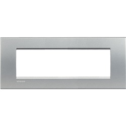 Placca incasso 7 moduli tecnopolimero design moderno ambienti residenziali commerciali