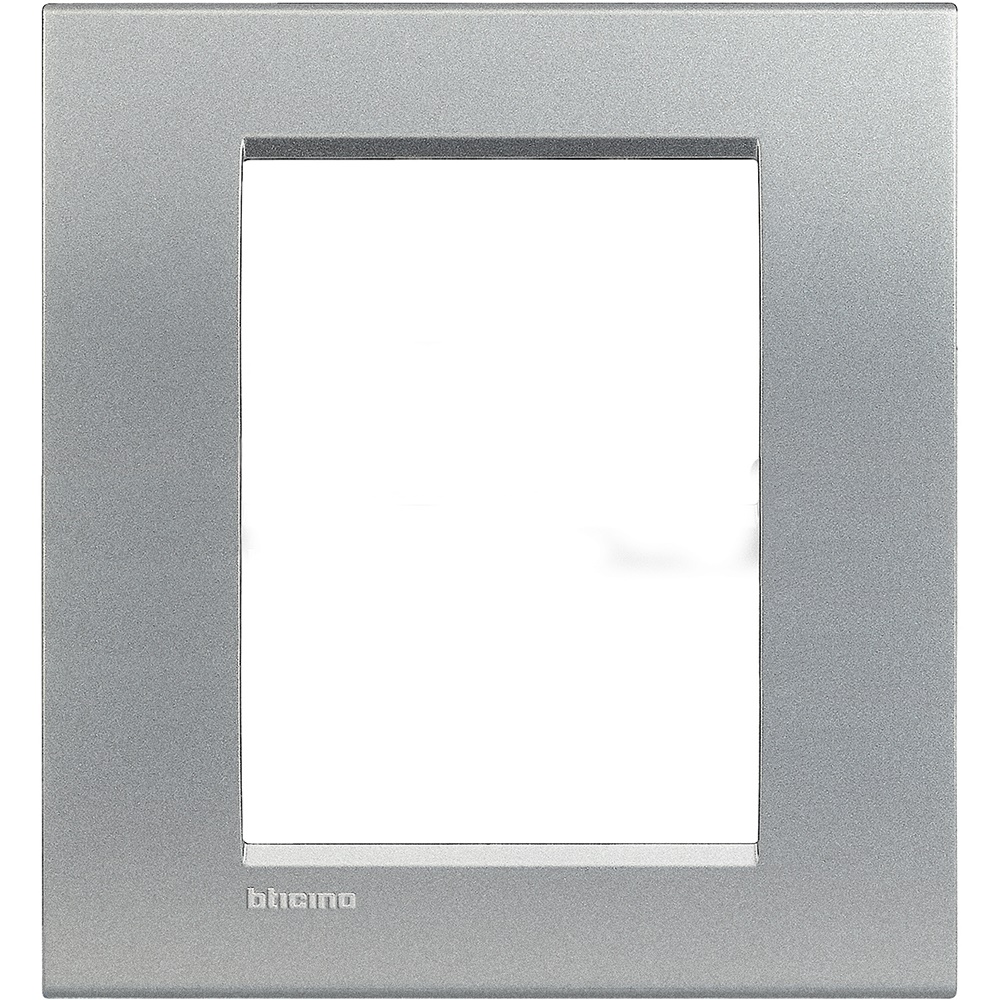 Placca tecnica 3+3 moduli in tecnopolimero per impianti elettrici a incasso