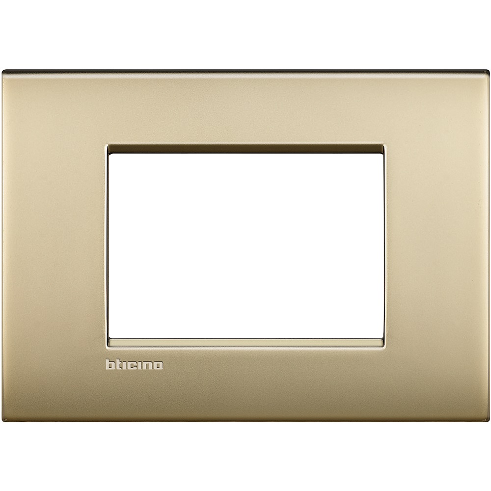 Ll - Placca 3P Oro Satinato Bticino Spa 