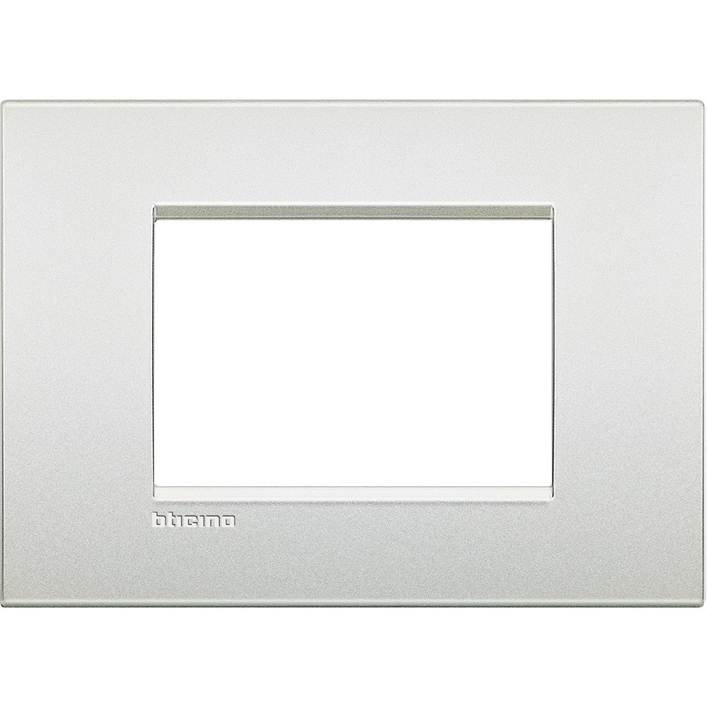 Placca Air 3 moduli bianco perla Livinglight 