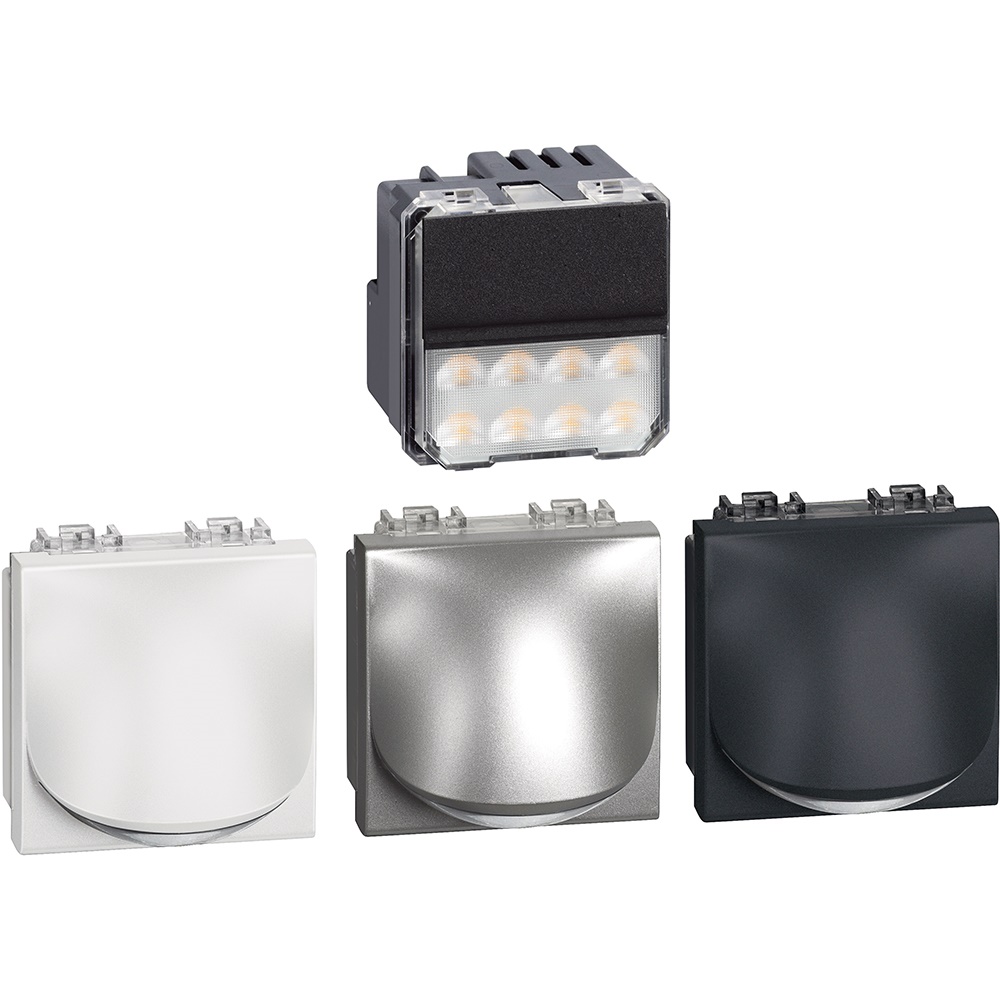 Lampada segnapasso direzionale LED 2,2W 70 lumen per illuminazione sicurezza e decorativa ambienti interni