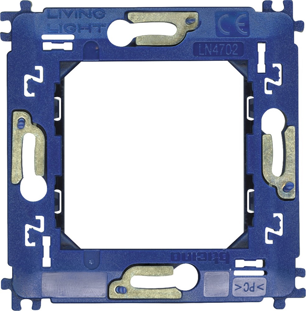 Supporto 2 moduli Livinglight per scatole incasso fissaggio viti