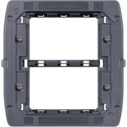 Supporto modulare Air 3+3 moduli per impianti elettrici con fissaggio a vite, scatola da incasso integrata, ideale per installazioni residenziali e professionali