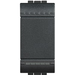 Invertitore 16A 1 modulo antracite montaggio ad incasso comando bascula singola