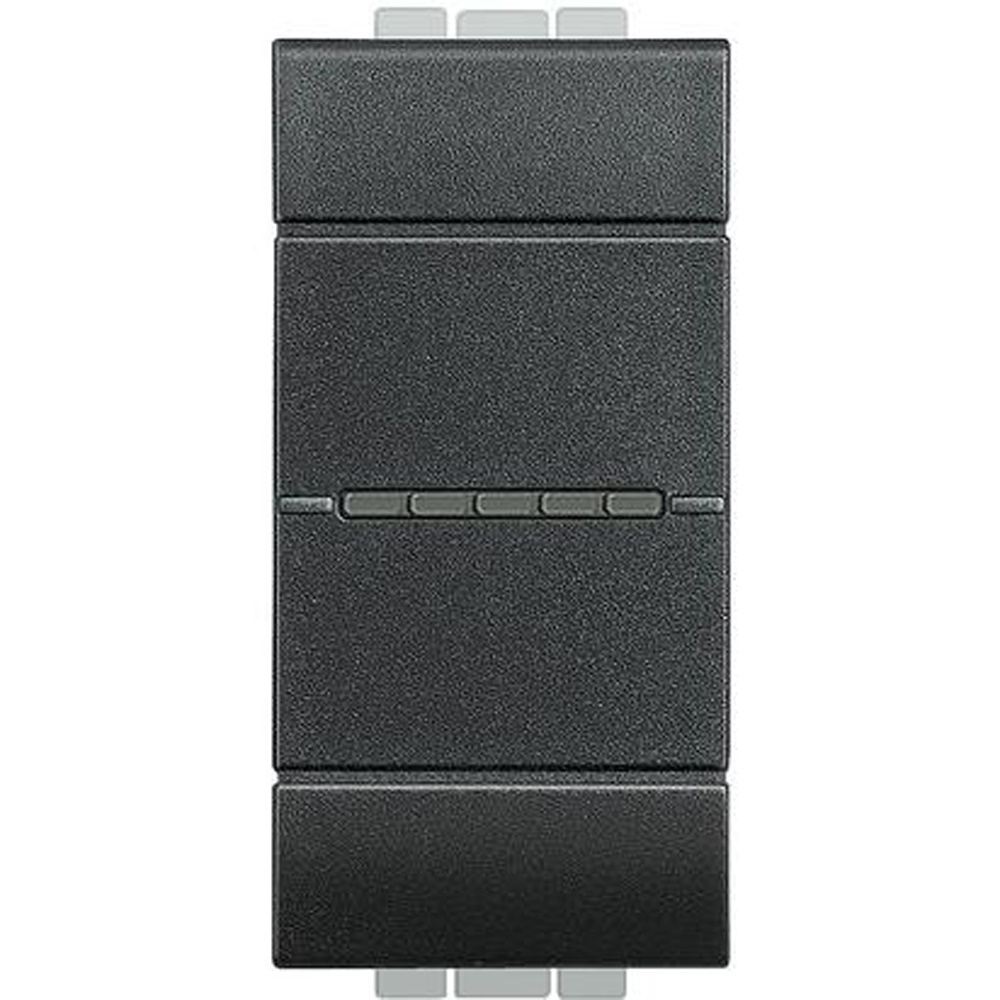 Deviatore 1P 10A assiale antracite uso domestico e professionale