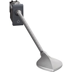 Lampada da lettura LED dimmerabile con braccio flessibile 31 cm antracite per letto