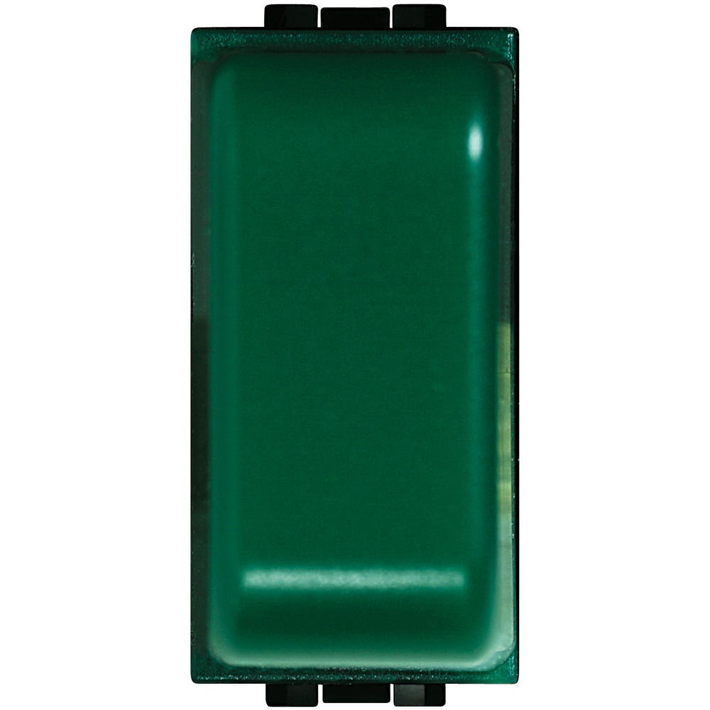 Specula 24V verde con lampada E10 5W per installazione parete living interno