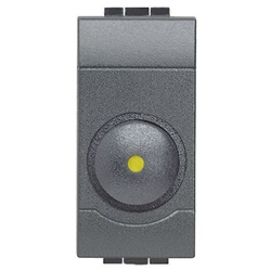 Dimmer resistivo 500W a manopola 230V antracite per illuminazione living