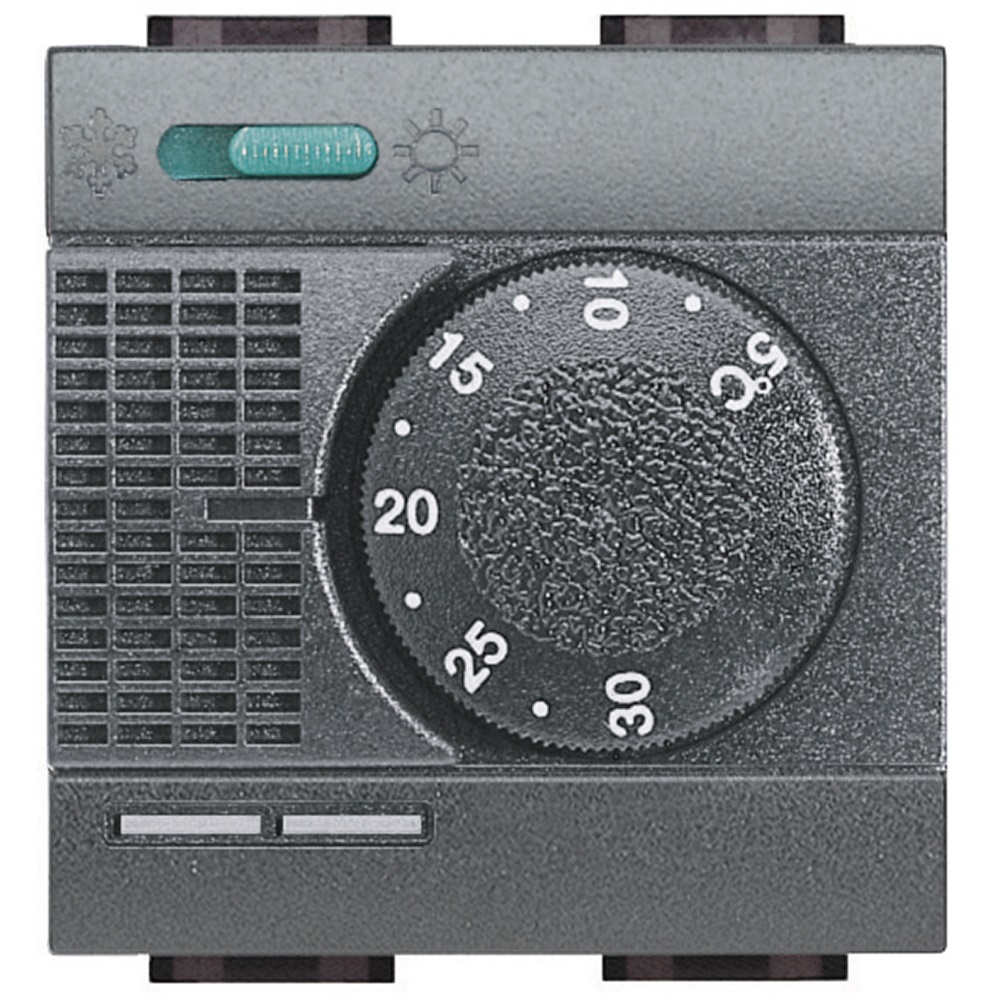 Termostato elettronico ambiente 230V commutatore estate/inverno per condizionamento residenziale living int