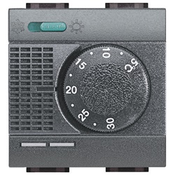Termostato elettronico ambiente 230V commutatore estate/inverno per condizionamento residenziale living int