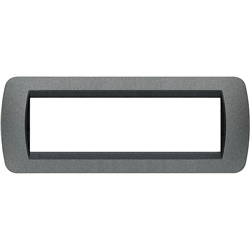 Placca 7 posti grafite metallo living interno modularità alta qualità