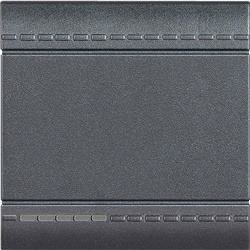 Copritasto illuminabile 1 funzione 2 moduli antracite per impianti elettrici standard
