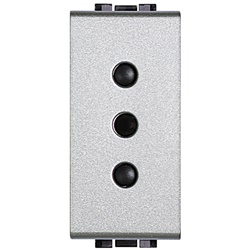 Presa elettrica 2P+T 10A 250Vac LIGHT TECH per uso domestico e professionale